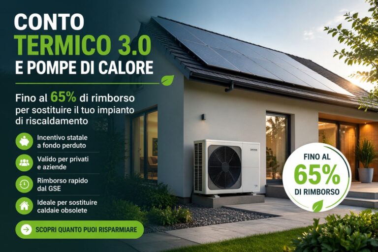 Conto Termico 3.0 e pompe di calore: incentivi a fondo perduto